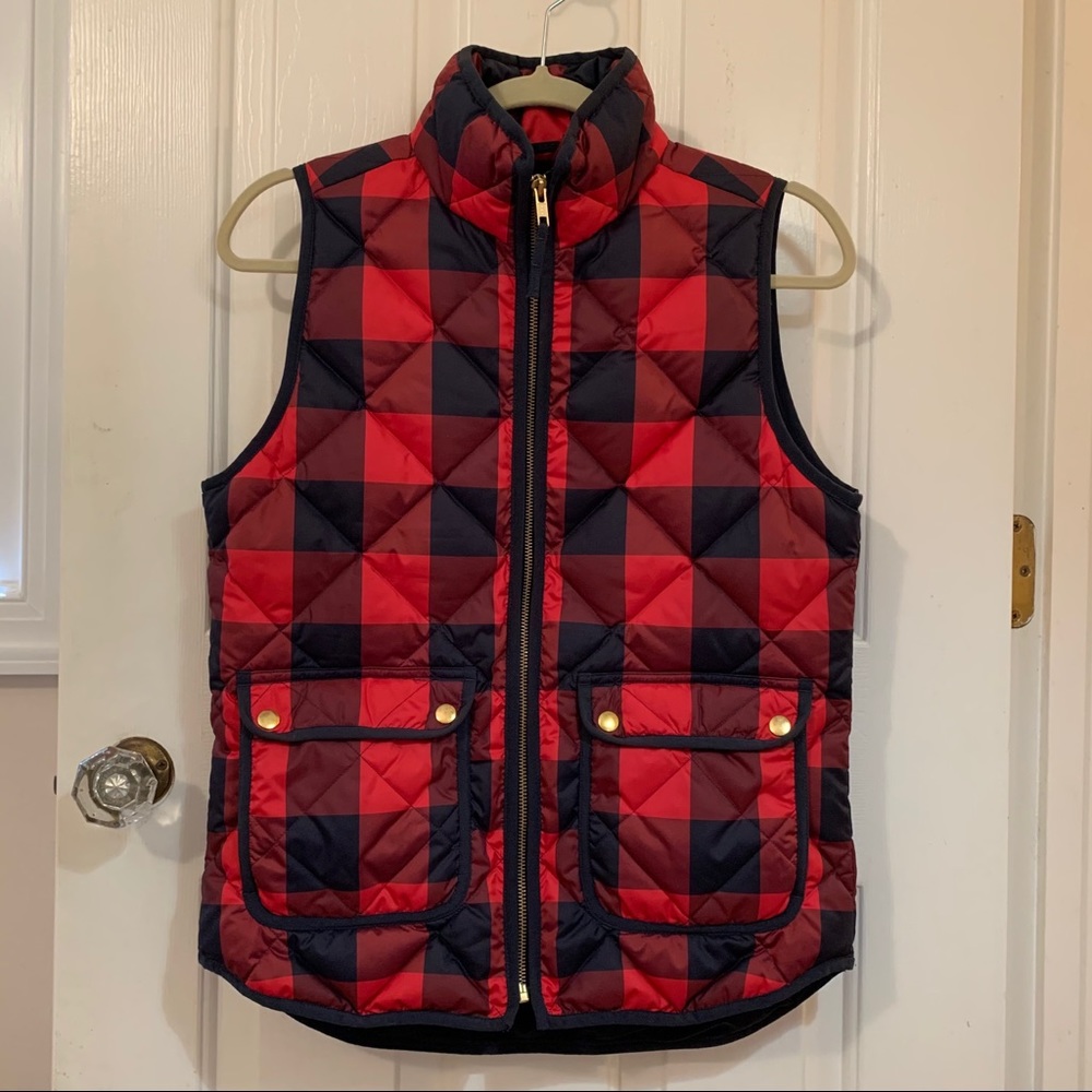 J. Crew Buffalo Check Excursion Vest